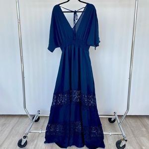 NEW XXL Baltic Born Navy blue Maxi dress.